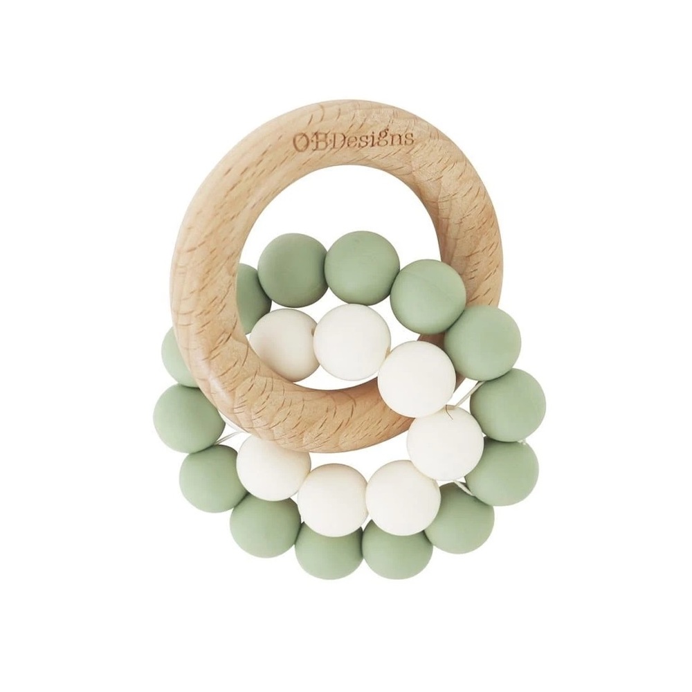 Wooden and Silicone Teether